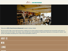 Tablet Screenshot of ellisgreatamericanrestaurant.com